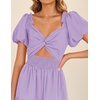 image:imageZESICA Womens Summer Casual Cutout Flowy Vacation Maxi DressPurple