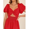 image:imageZESICA Womens Summer Casual Cutout Flowy Vacation Maxi DressRed