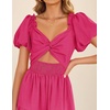 image:imageZESICA Womens Summer Casual Cutout Flowy Vacation Maxi DressRose