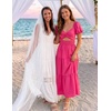 image:imageZESICA Womens Summer Casual Cutout Flowy Vacation Maxi DressRose