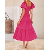 image:imageZESICA Womens Summer Casual Cutout Flowy Vacation Maxi DressRose