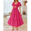 image:imageZESICA Womens Summer Casual Cutout Flowy Vacation Maxi DressRose
