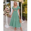 image:imageZESICA Womens Summer Casual Cutout Flowy Vacation Maxi DressSage