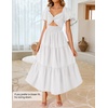 image:imageZESICA Womens Summer Casual Cutout Flowy Vacation Maxi DressWhite