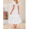 image:imageZESICA Womens Summer Casual Cutout Flowy Vacation Maxi DressWhite