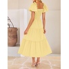 image:imageZESICA Womens Summer Casual Cutout Flowy Vacation Maxi DressYellow