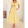 image:imageZESICA Womens Summer Casual Cutout Flowy Vacation Maxi DressYellow