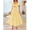 image:imageZESICA Womens Summer Casual Cutout Flowy Vacation Maxi DressYellow