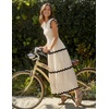 image:imageZESICA Womens Summer Casual Smocked Flowy Midi DressApricot