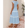 image:imageZESICA Womens Summer Casual Smocked Flowy Midi DressBlue