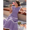 image:imageZESICA Womens Summer Casual Smocked Flowy Midi DressPurple