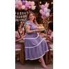 image:imageZESICA Womens Summer Casual Smocked Flowy Midi DressPurple