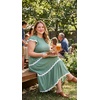 image:imageZESICA Womens Summer Casual Smocked Flowy Midi DressTurquoise