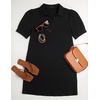 image:imageZESICA Womens Summer Casual Striped T Shirt Mini DressEbony