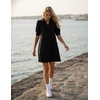 image:imageZESICA Womens Summer Casual Striped T Shirt Mini DressEbony