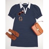 image:imageZESICA Womens Summer Casual Striped T Shirt Mini DressNavy