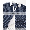 image:imageZESICA Womens Summer Casual Striped T Shirt Mini DressNavy