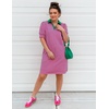 image:imageZESICA Womens Summer Casual Striped T Shirt Mini DressRose