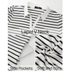 image:imageZESICA Womens Summer Casual Striped T Shirt Mini DressWhite