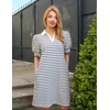 image:imageZESICA Womens Summer Casual Striped T Shirt Mini DressWhite