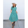 image:imageZESICA Womens Summer Casual V Neck Eyelet A Line Maxi DressesAqua