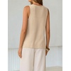 image:imageZESICA Womens Summer Crochet Sleeveless Tank TopsApricot