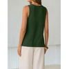 image:imageZESICA Womens Summer Crochet Sleeveless Tank TopsArmygreen
