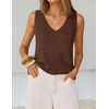 image:imageZESICA Womens Summer Crochet Sleeveless Tank TopsBrown
