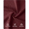 image:imageZESICA Womens Summer Crochet Sleeveless Tank TopsBurgundy