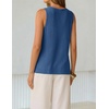 image:imageZESICA Womens Summer Crochet Sleeveless Tank TopsDustyblue