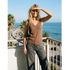 image:imageZESICA Womens Summer Crochet Sleeveless Tank TopsKhaki