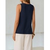 image:imageZESICA Womens Summer Crochet Sleeveless Tank TopsNavyblue