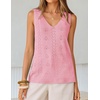 image:imageZESICA Womens Summer Crochet Sleeveless Tank TopsPink