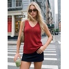 image:imageZESICA Womens Summer Crochet Sleeveless Tank TopsRed