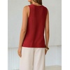 image:imageZESICA Womens Summer Crochet Sleeveless Tank TopsRed