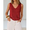 image:imageZESICA Womens Summer Crochet Sleeveless Tank TopsRed
