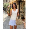 image:imageZESICA Womens Summer Crochet Sleeveless Tank TopsWhite