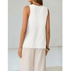 image:imageZESICA Womens Summer Crochet Sleeveless Tank TopsWhite