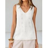 image:imageZESICA Womens Summer Crochet Sleeveless Tank TopsWhite