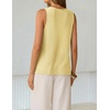 image:imageZESICA Womens Summer Crochet Sleeveless Tank TopsYellow