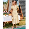 image:imageZESICA Womens Summer Floral Flowy Midi Dress Beach Party DressesApricot