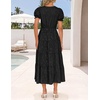 image:imageZESICA Womens Summer Floral Flowy Midi Dress Beach Party DressesBlack