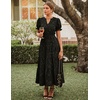 image:imageZESICA Womens Summer Floral Flowy Midi Dress Beach Party DressesBlack