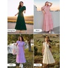 image:imageZESICA Womens Summer Floral Flowy Midi Dress Beach Party DressesBlack