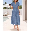 image:imageZESICA Womens Summer Floral Flowy Midi Dress Beach Party DressesBlue