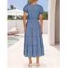 image:imageZESICA Womens Summer Floral Flowy Midi Dress Beach Party DressesBlue
