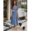 image:imageZESICA Womens Summer Floral Flowy Midi Dress Beach Party DressesBlue