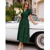 image:imageZESICA Womens Summer Floral Flowy Midi Dress Beach Party DressesGreen