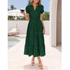 image:imageZESICA Womens Summer Floral Flowy Midi Dress Beach Party DressesGreen
