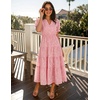 image:imageZESICA Womens Summer Floral Flowy Midi Dress Beach Party DressesPink